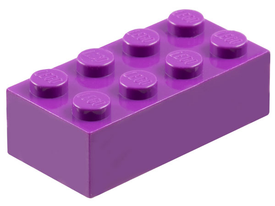LEGO® los onderdeel Steen in kleur Paars 3001